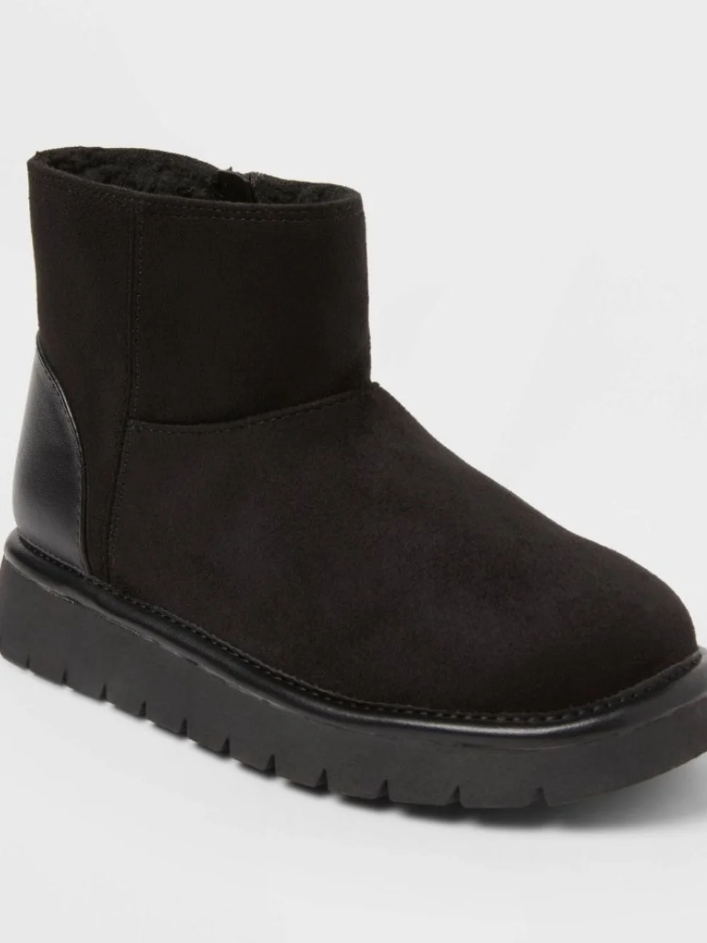 Cat & Jack Black Kids' Rain & Snow Ankle Boot